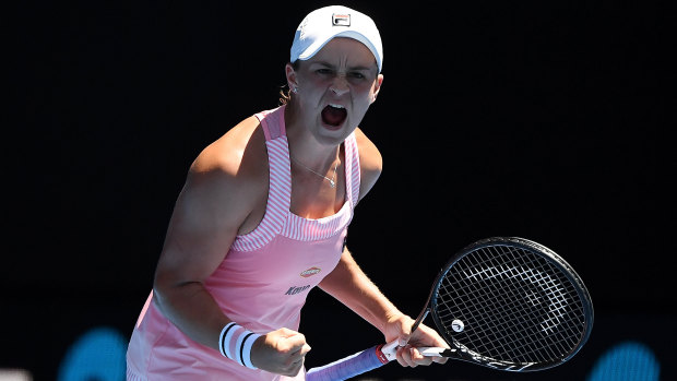 Bart and soul: The path to the Australian Open final is opening up for Ash Barty after the Australian outgunned Russia's Maria Sharapova in the fourth round.