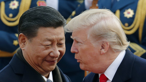 Chinese President Xi Jinping and his United States counterpart Donald Trump in 2017.