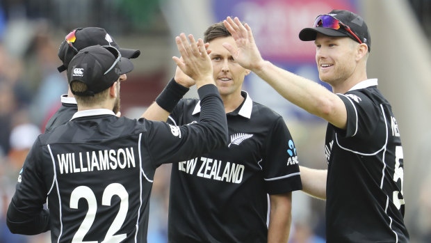 Go you good things: The Black Caps take on England in the World Cup final on Sunday.