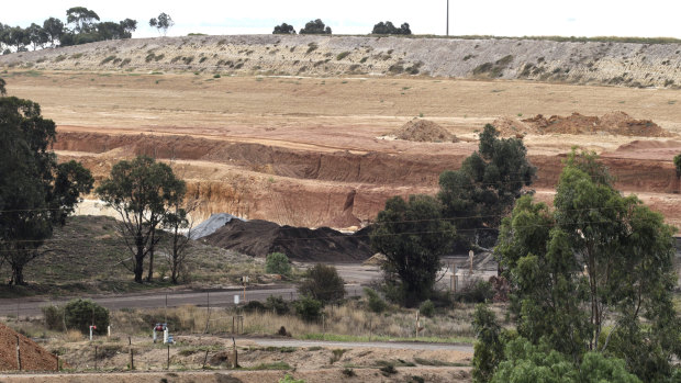 Maddingley Brown Coal in Bacchus Marsh is one of two landfill sites approved to take most of the soil from the West Gate Tunnel.