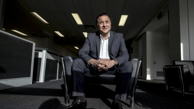Ehab Abdou, founder of Telechoice at his office in Melbourne.