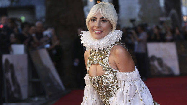 Lady Gaga at the London premiere of A Star Is Born on September 27. 