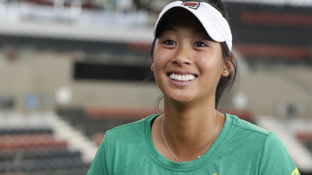 Near miss: In her first grand slam appearance, Australian wildcard Priscilla Hon forced 14th seed Madison Keys to a deciding set.
