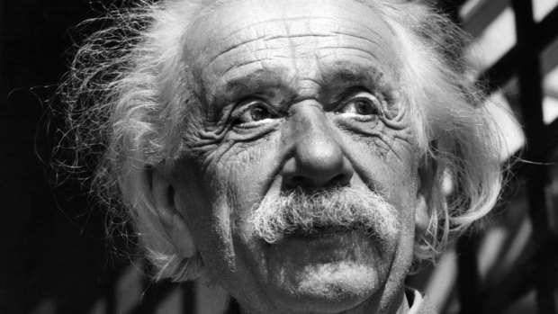 Physicist Albert Einstein in Princeton, New Jersey.