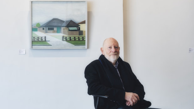 Melbourne art world pioneer and collector Bill Nuttall, at Bonhams gallery in Armadale.