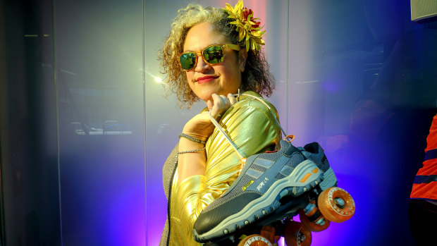 Kylie Auldist is getting her disco shoes on for Melbourne Music Week's Bad Girls Disco x Roller Jam. 
