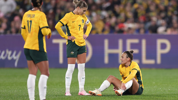 ‘I’m a bit concerned’: Gustavsson takes blame as Matildas rocked by Foord injury scare