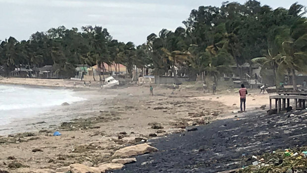 Wimbi Beach in Pemba, Mozambique, after Cyclone Kenneth made landfall. 