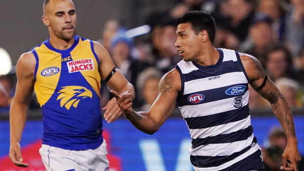 Hi stakes: Tim Kelly set to move to West Coast in a deal some AFL analysts are calling exorbitant.