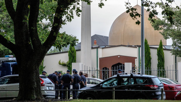 The Masjid Al Noor mosque, the scene of the mass shooting in Christchurch.