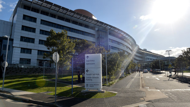 Queensland Health says technicians are working to fix the rust problem at the Princess Alexandra Hospital. 