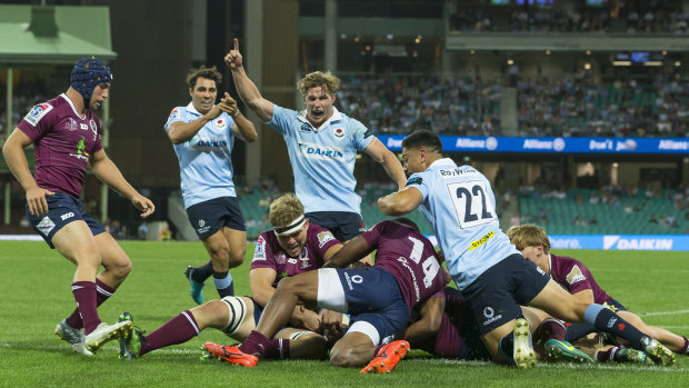 Derby: The Waratahs v Reds game was the third highest rating this season, according to Fox Sports.
