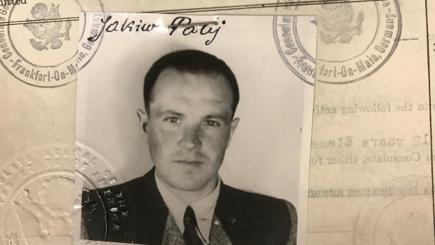  This 1949 photo provided by the U.S. Department of Justice shows a U.S. visa photo of Jakiw Palij, a former Nazi concentration camp guard. 
