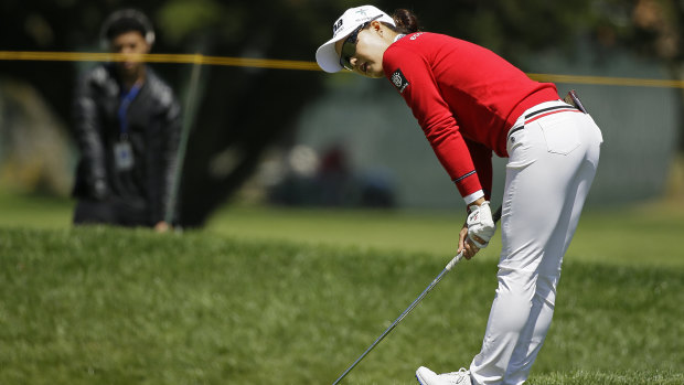 Back in contention: Minjee Lee.
