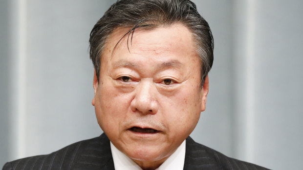 Japan's Olympic Minister Yoshitaka Sakurada.