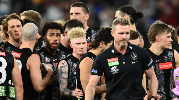 Nathan Buckley’s Magpies were outplayed by the Bombers in the annual Anzac Day blockbuster.