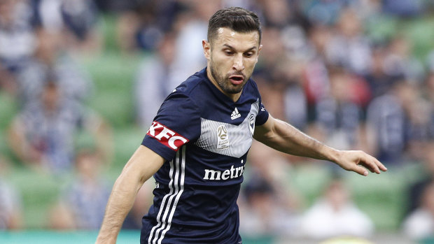 Kosta Barbarouses has scored 14 goals for Victory this season.