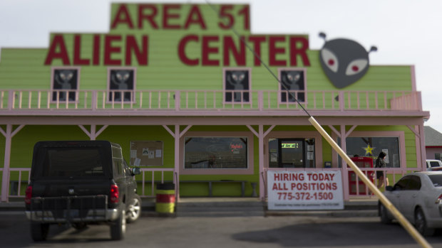 Area 51 Alien Center in Amargosa Valley, Nevada, north of Las Vegas. 