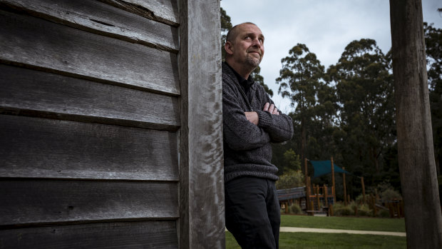 Leigh Dunscombe, the mayor of Murrindindi Shire, at home in his ward of Kinglake.