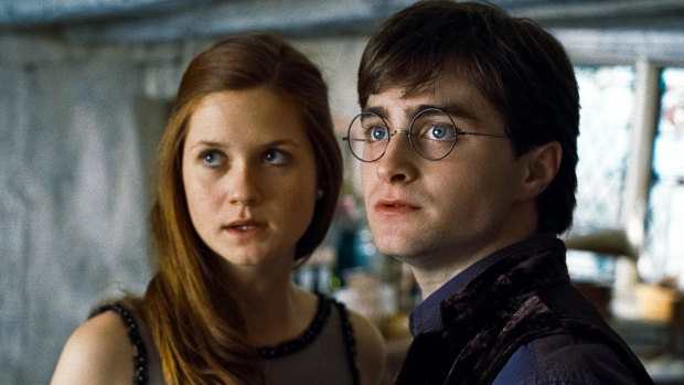 Ginny Weasley and Harry Potter ended up getting married and having children at the end of the franchise.