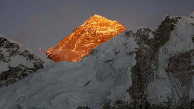 Standing tall: Mount Everest.