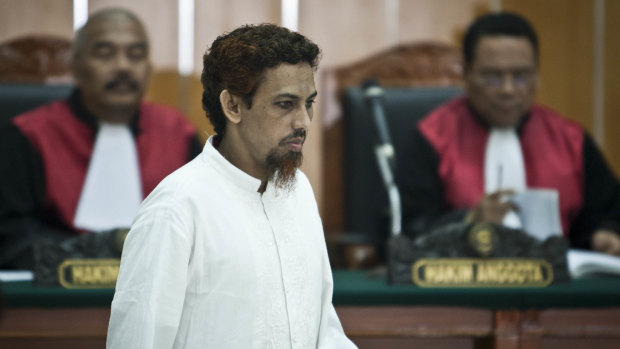 Umar Patek at his trial in Jakarta in 2012.