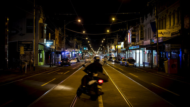 Melbourne's streets were still quiet despite the lifting of the curfew.