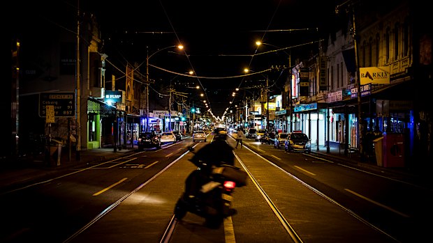 Melbourne's streets were still quiet despite the lifting of the curfew.