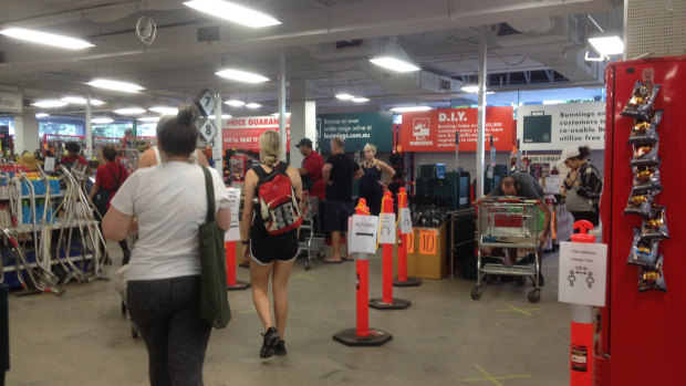 A Melbourne Bunnings employee says the stores are so full some staff fear coming to work due to the risk of catching COVID-19.