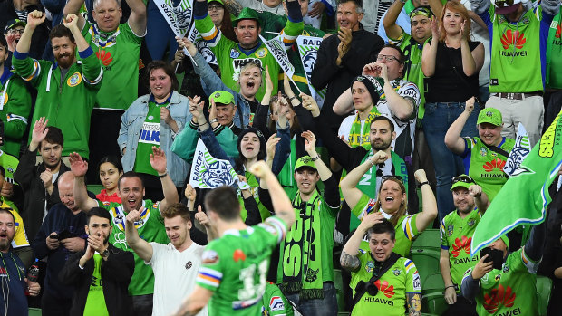 Canberra supporters will be out in big numbers in Sydney on Sunday.
