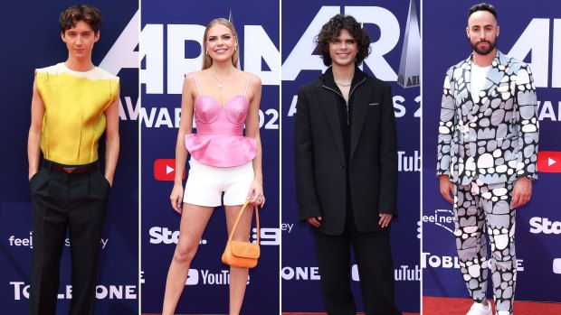 Some of the stars on the ARIAs red carpet.