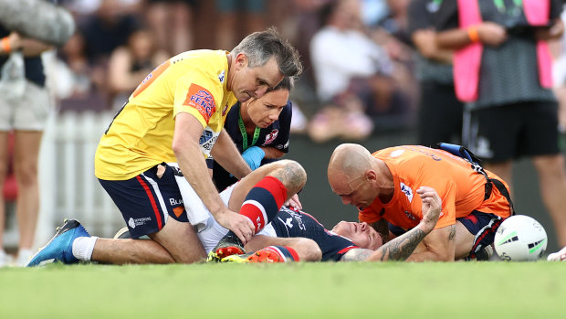 Roosters veteran Jake Friend was forced to retire after suffering multiple concussions - many caused when making a low tackle on the ball-carrier.