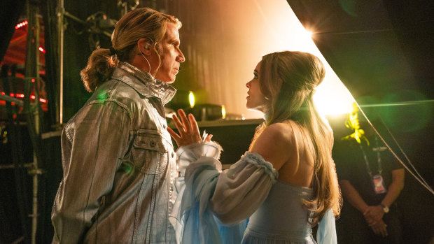 Will Ferrell (left) and Rachel McAdams in a scene from Eurovision Song Contest: the Story of Fire Saga.