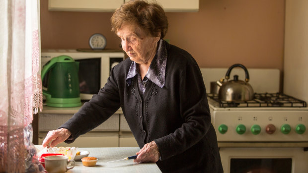 A safe kitchen is important for elderly people who live alone.