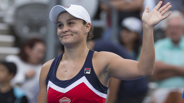 Embracing the pressure: Ash Barty.