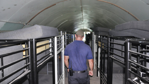 Sleeping quarters at the Manus Island facility.