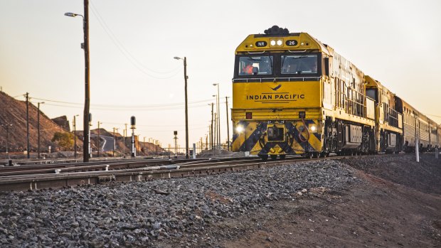 Hundreds of thousands of Australians have once again tuned in to watch a train zip through the desert. 