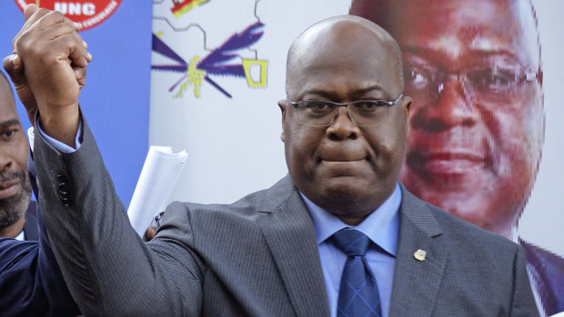 Felix Tshisekedi, of Congo's Union for Democracy and Social Progress opposition party, has been confirmed as the winner.