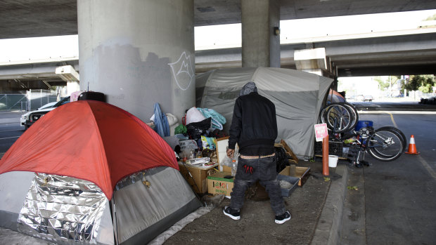 Many homeless people in the US  have poorly treated or untreated mental illnesses.