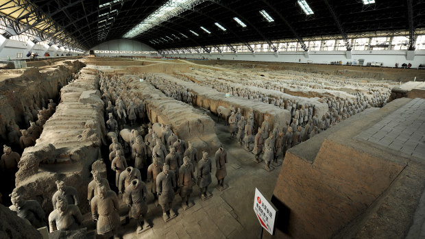 The terracotta warriors made a strong impression on the young artist.