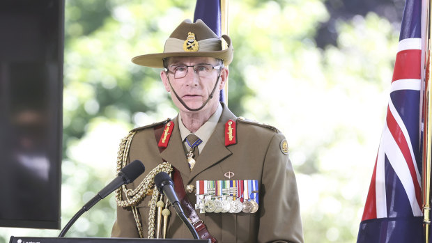 Chief of the Defence Force General Angus Campbell has come under fire over a speech given to cadets.
