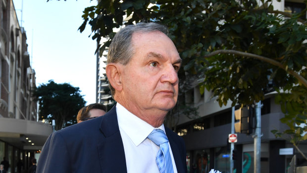 Former Ipswich mayor Paul Pisasale arrives at court on Thursday.