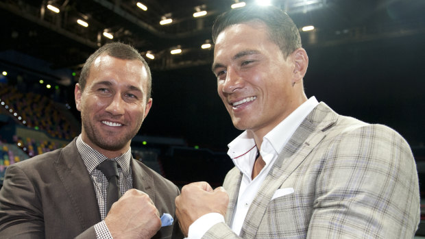 Mateship: Sonny Bill Williams has no divided loyalties when it comes to Quade Cooper.