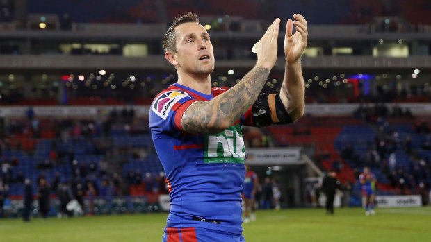 Mitchell Pearce looks almost certain to depart the Knights. 