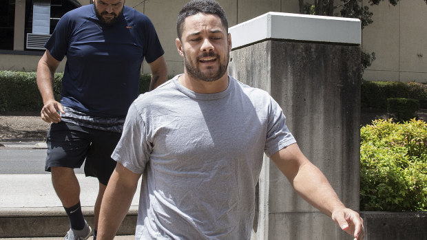NRL star Jarryd Hayne reports at Castle Hill Police Station this week after he was charged with aggravated sexual assult and inflicting actual bodily harm. 