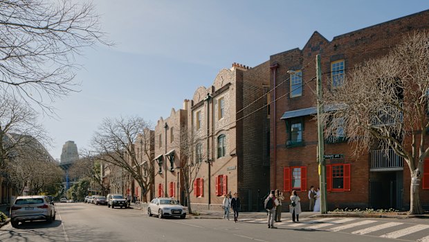From slum to glam. These old workmen’s dwellings in the  Rocks are now an Instagrammable spot, especially for the newly married. 