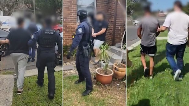 The teens were arrested by NSW Police Strike Force Halesowen.