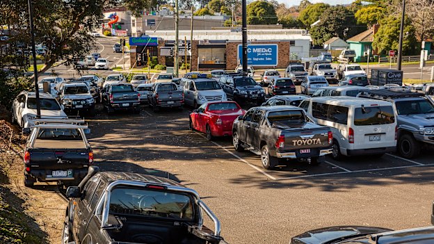 Ringwood railway station car park in suburban Melbourne. One of the projects promised funding in 2019, it is still to be upgraded.