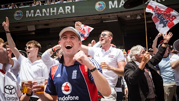 The Barmy Army gets to work on Boxing Day.