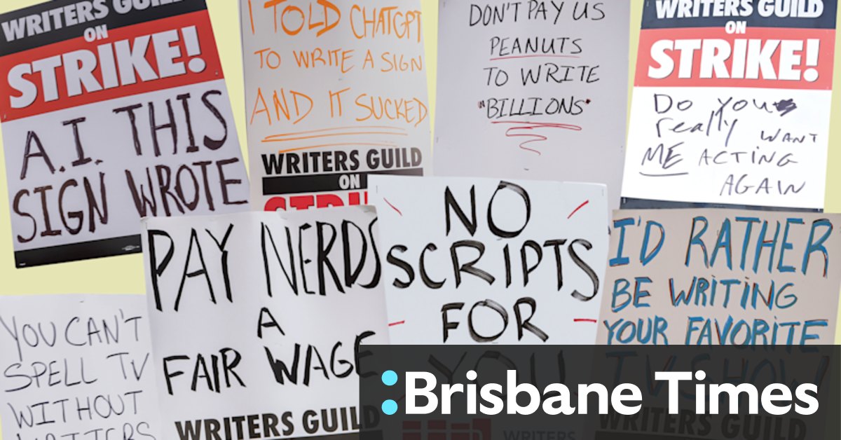 WGA writer's strike: Best signs from the picket line - Vimarsana News